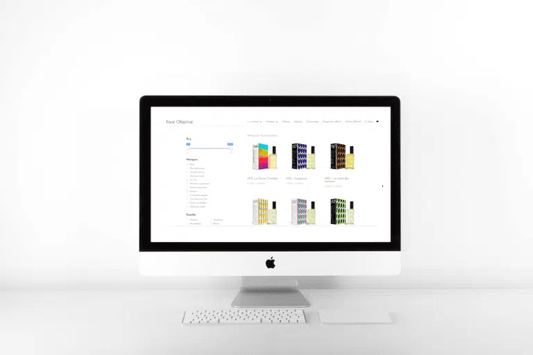 Boutique en ligne - site web