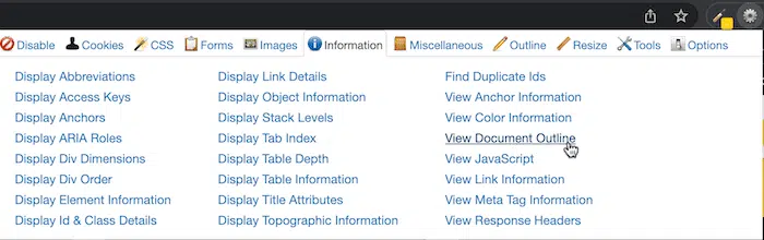 hierarchie SEO document