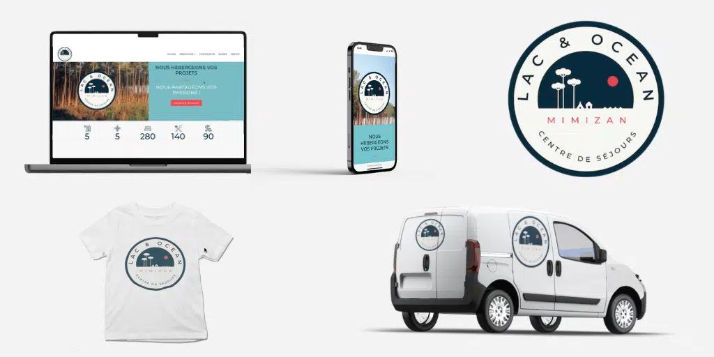Pack de communication visuelle Centre de vacance Bordeaux
