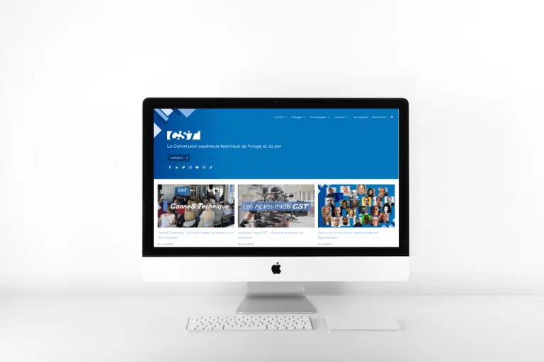 Réalisation Site web Paris institutionnel industrie cinema