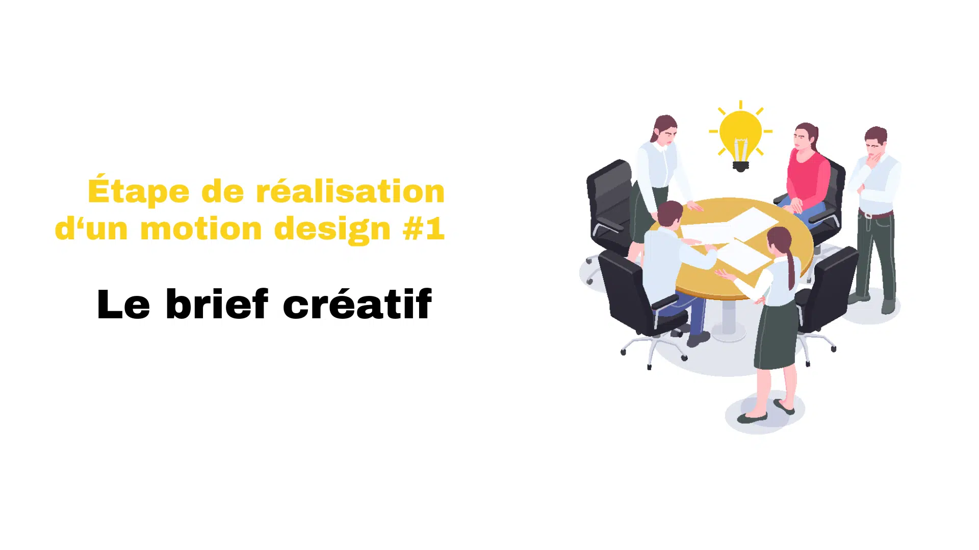 Étape réalisation motion design -brief creatif