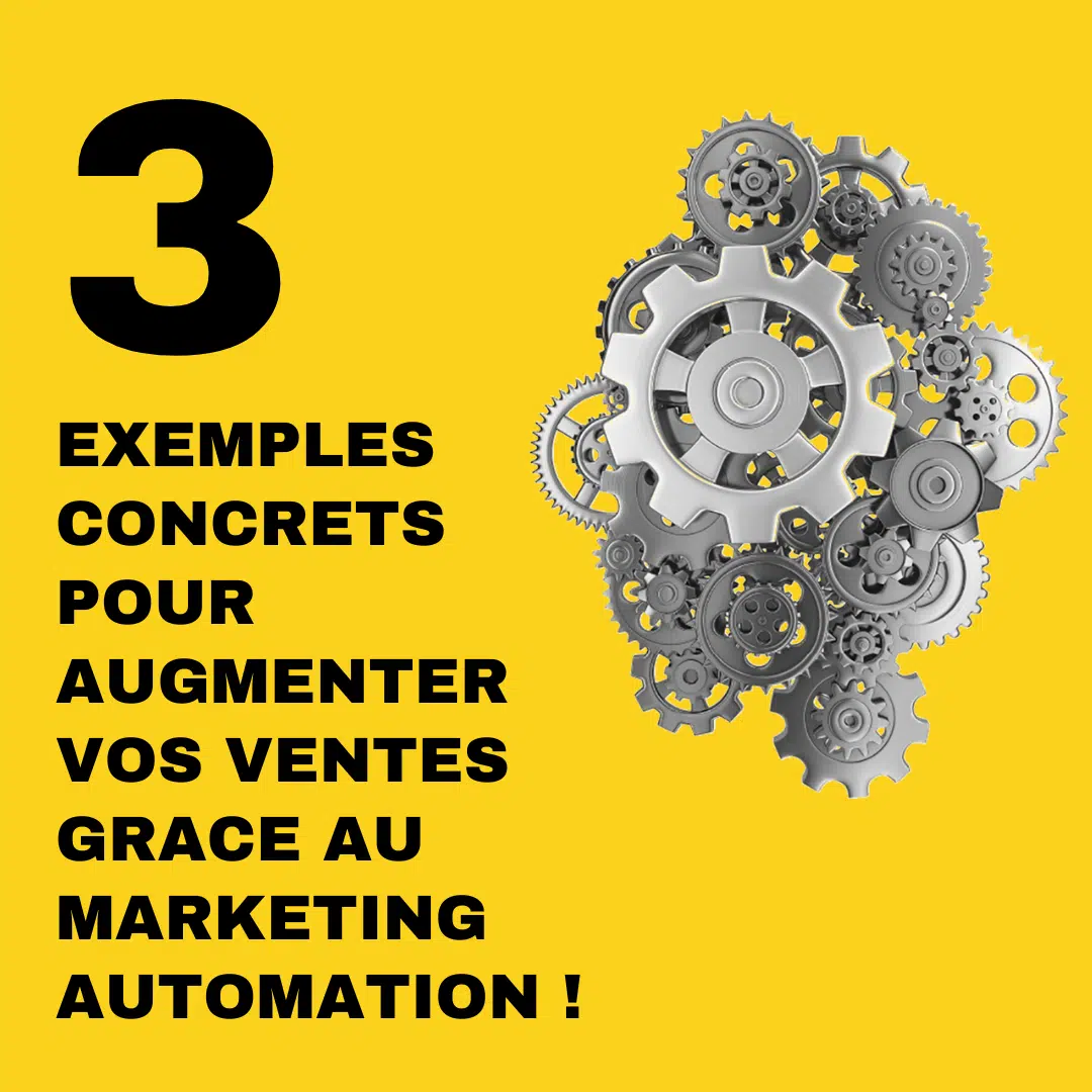 EXEMPLES CONCRETS POUR AUGMENTER VOS VENTES GRACE AU MARKETING AUTOMATION !