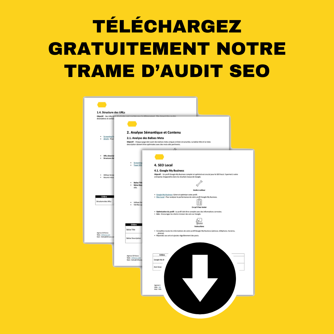 Trame audit SEO gratuit