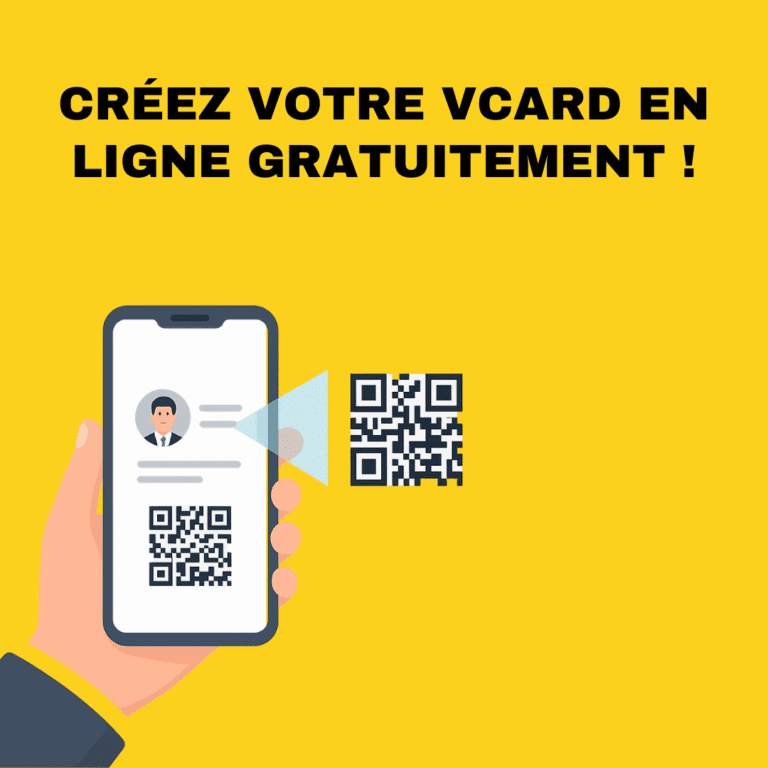 Découvrez notre générateur gratuit de vCard avec QR Code en ligne