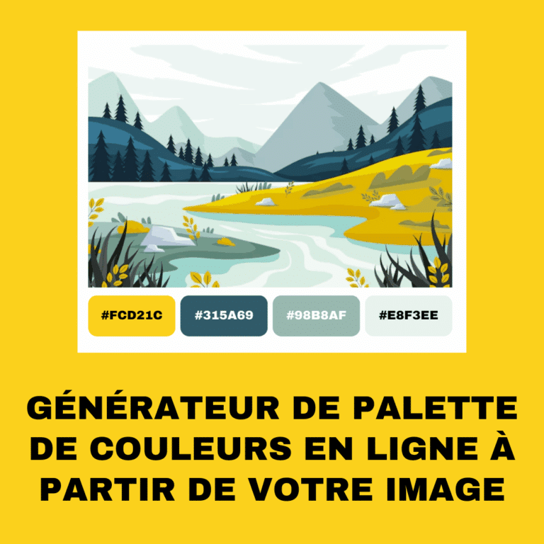 Découvrez notre générateur de palette de couleurs à partir d’une image