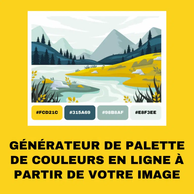 Découvrez notre générateur de palette de couleurs à partir d&rsquo;une image