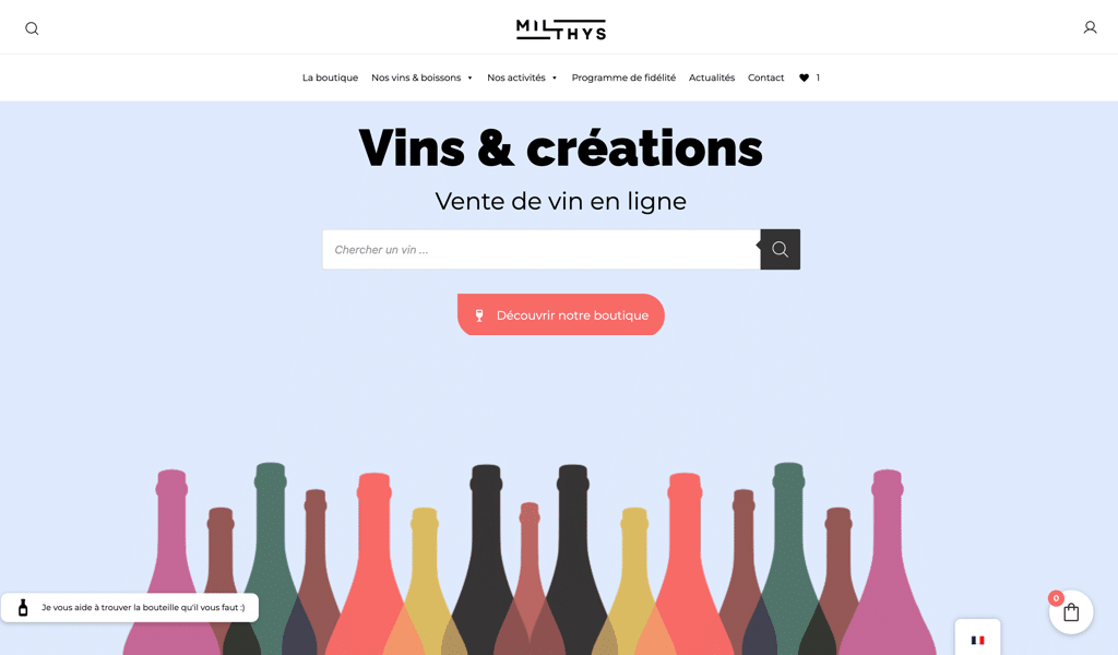 site vente en ligne de vin reference
