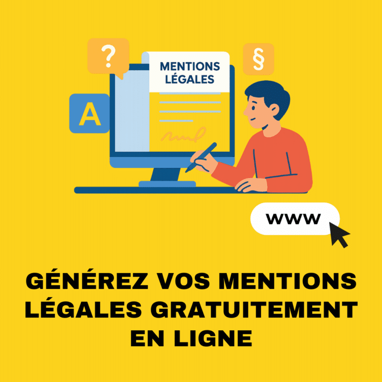 Découvrez notre générateur de mentions légales et RGPD en ligne gratuit