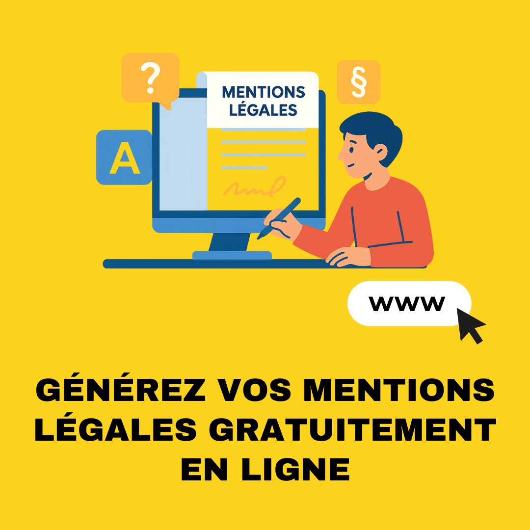 Générez les mentions légales de votre site web gratuitement en ligne