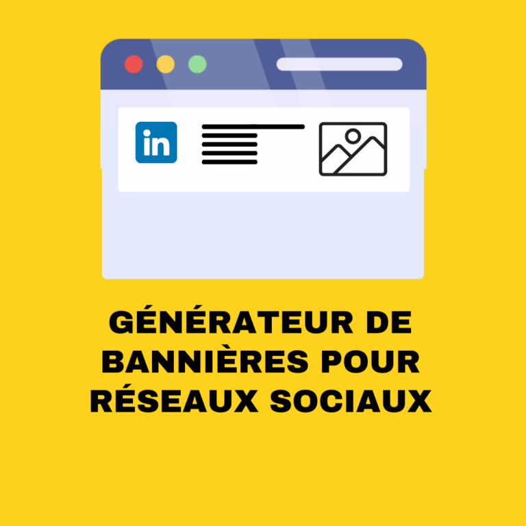 Générateur de Bannières pour les réseaux sociaux – Gratuit